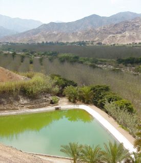 ELF reservoirs in the desert.