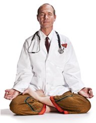 meditating doctor